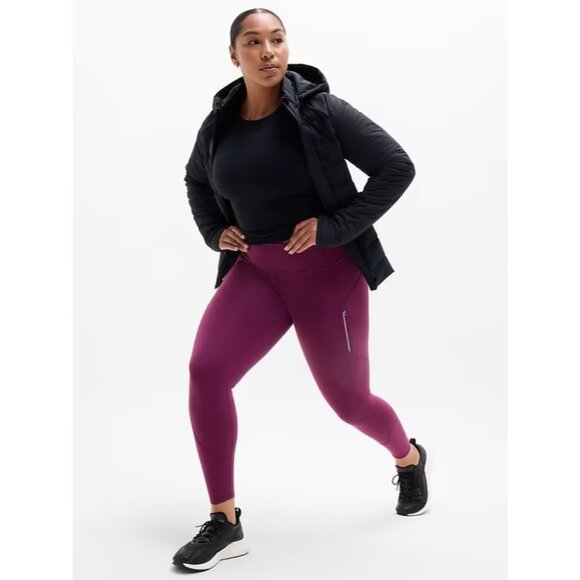 New Athleta L Rainier High Rise Legging Plum Purple Large Regular - Picture 6 of 9